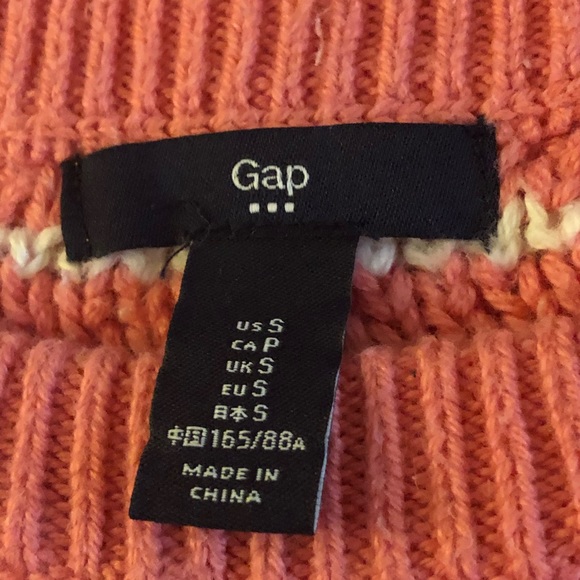 Gap Pink Striped Chunky Sweater - Picture 7 of 8